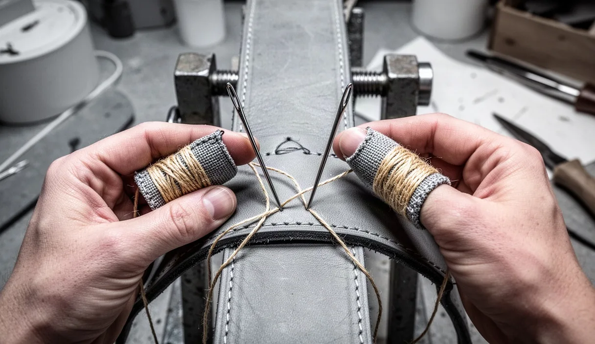 How to Saddle Stitch Leather with Two Needles